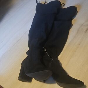 Elegant Black Women's Knee-High Boots